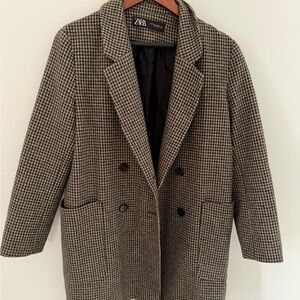 Zara Houndstooth Jacket